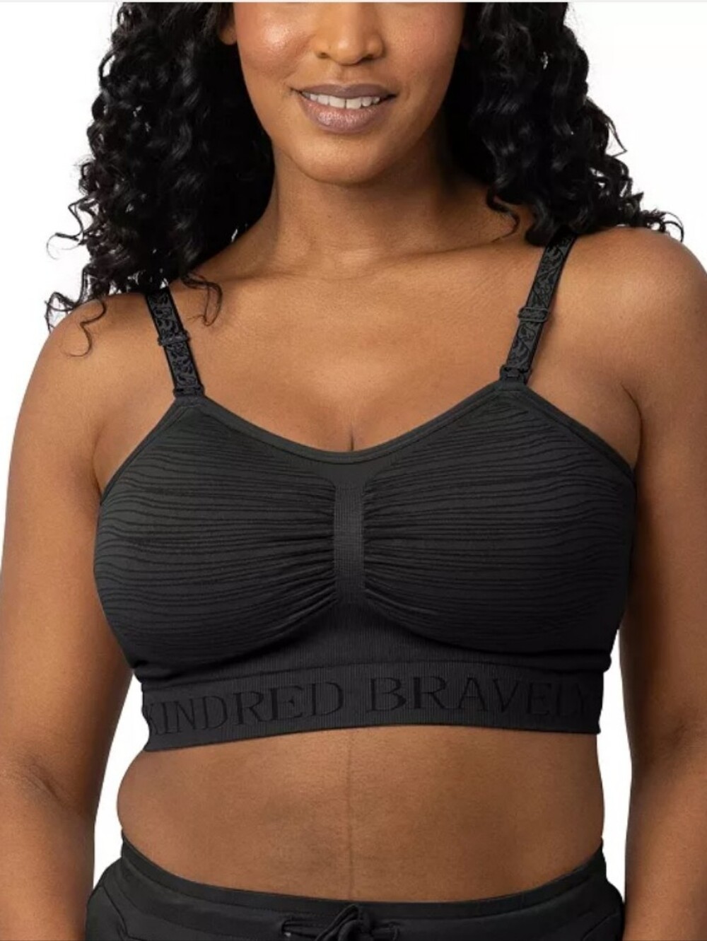 NWT Kindred Bravely Sublime Hands Free Pumping Nursing Bra Black Maternity SM